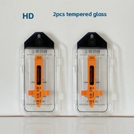 2pcs Full Glue Cover Tempered Glass For iPhone 16 15 14 Plus 13 12 11 Pro Max XR X XS Max i16 i15 i1