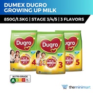 Dumex Dugro Refill Milk Powder 850g/1.5kg - Sucrose-Free, Healthy Growth, Strong Bones