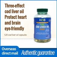 Holland&Barrett Fish Oil DHA Capsules Deep Sea Cod Liver Oil Eye Protection Omega-3 120capsules