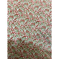 60cm x 1m5 mango silk fabric with beautiful red little flowers for baby clothes (0-7)