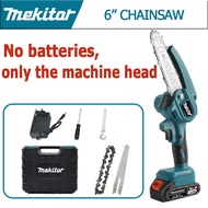 Mekitor cordless chainsaw gergaji elektrik bateri electric mini chainsaw cordless chain saw battery 电锯 6 inch
