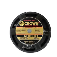 Crown PRO-1860PA 18'' Professional Instrumental Speaker (1000 Watts)