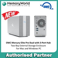 OWC ELITE PRO DUAL WITH 3-PORT HUB  2 BAY USB-C HDD ENCLOSURE.