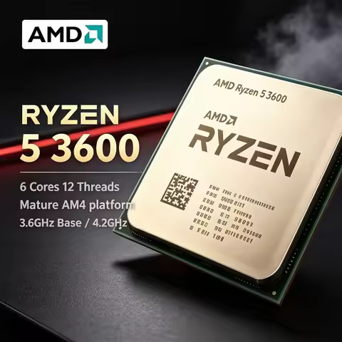 AMD Ryzen 5 3600 R5 3600 Desktop Processor Zen 2 Architecture AM4 Socket 6-Core 12-Thread 3.6GHz 4.2