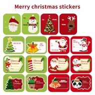 60Pcs Christmas Gift Tag Stickers Santa Cartoon Elk Panda Sticker Designs For Presents Wrapping Paper And Envelope Sticker
