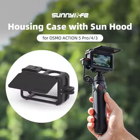 Sunshade Rabbit Cage Frame Case for DJI Action 5 Pro Foldable Expansion Mount for DJI Action 5 Pro 4