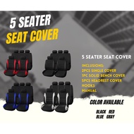 Universal Car Seat Cover for 5 Seater (Patterned Design)