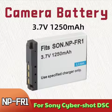 3.7V 1250mAh NP-FR1 Camera Battery for Sony Cyber-shot DSC P100 P100L F88 P120 P150 P200 T30 T30S T5