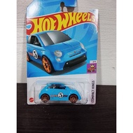 GOLDEN CARS - HOT WHEELS FIAT 500e YOUNG TAMPO 5 COMPACT KINGSbiru