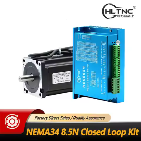 86mm 8.5N.m Nema 34 86HB250-118B Closed-loop step servo motor Hybird close loop 2-phase stepper driv