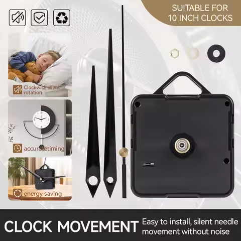 6168 Model Quartz Clock Movement Motor Mechanism Kit DIY Wall Clock Quiet Pointer Replacement Moveme