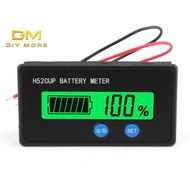 DIYMORE 12V24V36V48V60V72V Battery Indicator LED Battery Capacity Voltage Monitor Gauge Acid Battery&amp;Lithium ion Battery Tester for Most Cars
