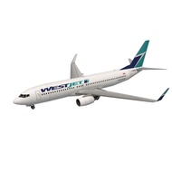Papercraft WestJet Airlines Boeing 737-800