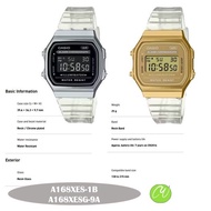 [ CASIO A168XESG-9A / A168XES-1B ] CASIO A168 DIGITAL UNISEX WATCH WITH METALLIC CASE