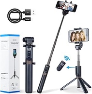 Apexel 2-in-1 Extendable Selfie Stick Monopod Tripod Stand with Wireless Remote Shutter for iPhone Xs/XS Max/XR/X/8/8 Plus/7/7 Plus/6s/6 Plus, Galaxy S9/S8/S7 Plus, Nubia, Huawei and More