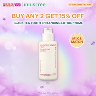 [24 JUNE (8PM) - 30 JUNE | BUY 2 GET 15% OFF] INNISFREE Black Tea Youth Enhancing Lotion 170ml (mois