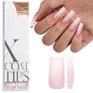 BTArtboxnails XCOATTIPS Ombre Nails - Square Press on Nails Long, 150Pcs Nail Tips Pink White Gradie