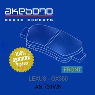 Akebono Brake [AN731WK] - Toyota Lexus GX350 LS430 Front Brake Pad