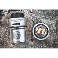 (READY STOCK) Zeus Dual Coil RTA Tank 26MM 4ml  Spare 5ml Bubble Glass   2 Drip Tip GeekVape (Normal Packaging)