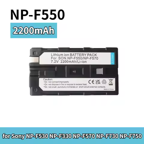 NP F550 NP-F550 2200mAh for SONY Camcorder Battery Pack for Sony NP-F530 NP-F330 NP-F570 NP-F730 NP-