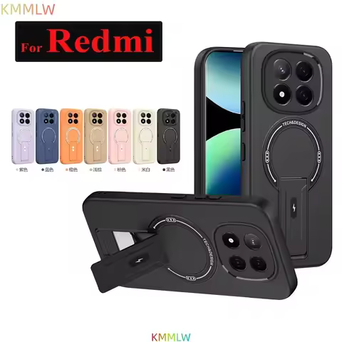 Case for Redmi Note 14 13 Pro Plus Note 14 13 Matte Armor Kickstand Holder Back Cover Fundas For Red