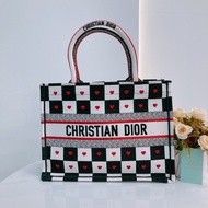 MS0456 CHRISTIAN DIOR 迪奧中號特別花紋手拿包包BOOK TOTE DIORAMOUR D-CHESS MEDIUM