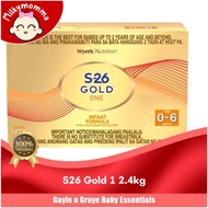 S-26 Gold One 0-6 Months 2.4kg Infant Formula Milk S26