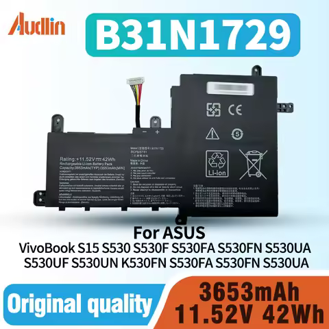 B31N1729 Laptop Battery for Asus VivoBook S15 S530 S530U S530UF S530FA X530UA X530UF X530FA X530FN K
