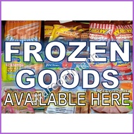 ◩ ✁ ℗ Frozen Goods Available Here Signage Store Signages Frozen Foods