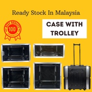 ABS 4U 6U 8U 10 Flight Case With Trolley & Wheel Equipment Rack
