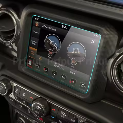 Tempered Glass Film For Jeep Wrangler Rubicon 4xe 392 2021 Car Navigation Touch Screen Protector Aut