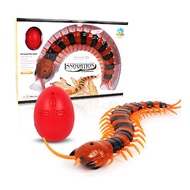Cosetteme Remote Control Centipede Tricky Toys Props USB Infrared Simulation Fake Scolopendra Electric Pet Toy Creative Novelty Kids Gifts
