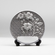 KL Pewter [1011] Bunga Raya (6" inches) | Decorative Plate