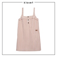 Kloset Design K-Striped Mini Dress (LS2-25-D001) Striped With Minimalist
