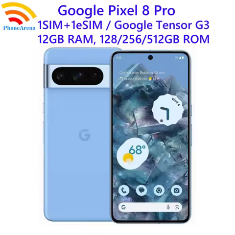 Google Pixel 8 Pro 8Pro 5G 12GB RAM 128/256GBROM 6.7" LTPO OLED NFC Google Tensor G3 Octa Core Unloc