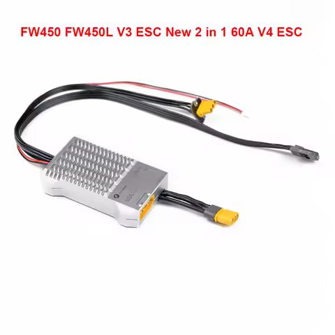 Orginal FLY WING FW450L V3 450L 2 in 1 6S 60A ESC Digital Helicopter ESC Spare Parts For 450 Helicop