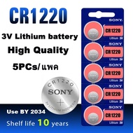 5PCs Original For Sony CR1220 Lithium battery Button Battery Scales Shavers DL1220 BR1220 Coin Cells