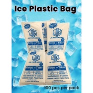 PCTECH_Plastic Bag Ice Bag JK Packaging Size 4x12 inches, | Approx 100pcs