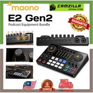 MAONO Podcast Equipment Bundle: Audio Interface mixer with Dual XLR Input for Podcast Streaming - Ma