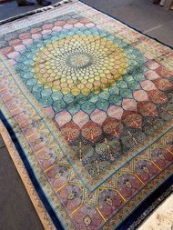 Persian silk on silk carpet size 2x3 mt semi hand made fine quality area rugs