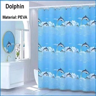 200x200cm Waterproof Curtain Shower Curtain Bathroom Curtain Oil Proof Water Proof tirai mandi