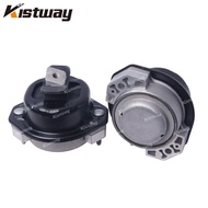 2PCS Rubber Bearing Gasoline Engine Mounts Kit Without Vacuum For BMW 7 E65 E66 E67 730d 730ld 02-08