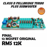 Power Amplifier Class D12K Fullbridge 12k Plus Subwoofer Terlaris