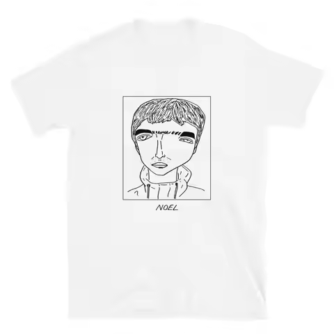 Badly Drawn Celebrities - Noel Gallagher - Oasis - Unisex T-Shirt - FREE Worldwide Delivery