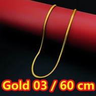 【Snake Chain】18k gold plated snake chain for men necklace for men 18k stainless necklace for men gol