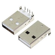 10pcs USB 2.0 Male A Type USB PCB Connector Plug Right Angle 90 degree DIP Male USB Connectors