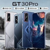 GT30 Pro Smartphone 16GB+1TB 7.3inch 6800mAh 4G/5G Cellphone Face Recognition Android Phone