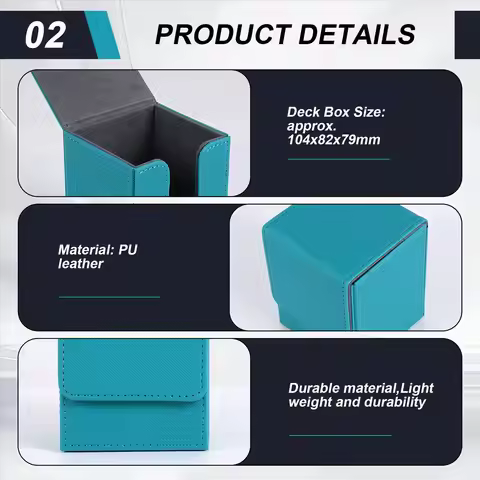 【CYBER MONDAY】Card Case Deck Box Sleeved Cards Deck Game Box for Binders: 100+,