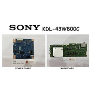 SONY LED TV KDL-43W800C KDL43W800C 43W800C Power Board 1-980-805-31 Main Board 15STM6S-ABC02