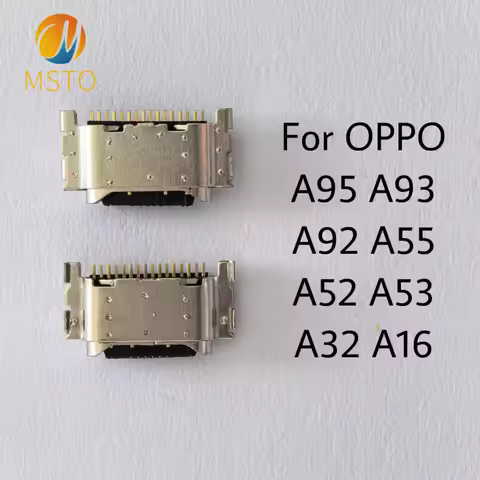 10-200PCS USB Charging Port Dock Plug For OPPO A95 A93 A92 A55 A52 A53 A32 A16 Charger Connector Soc